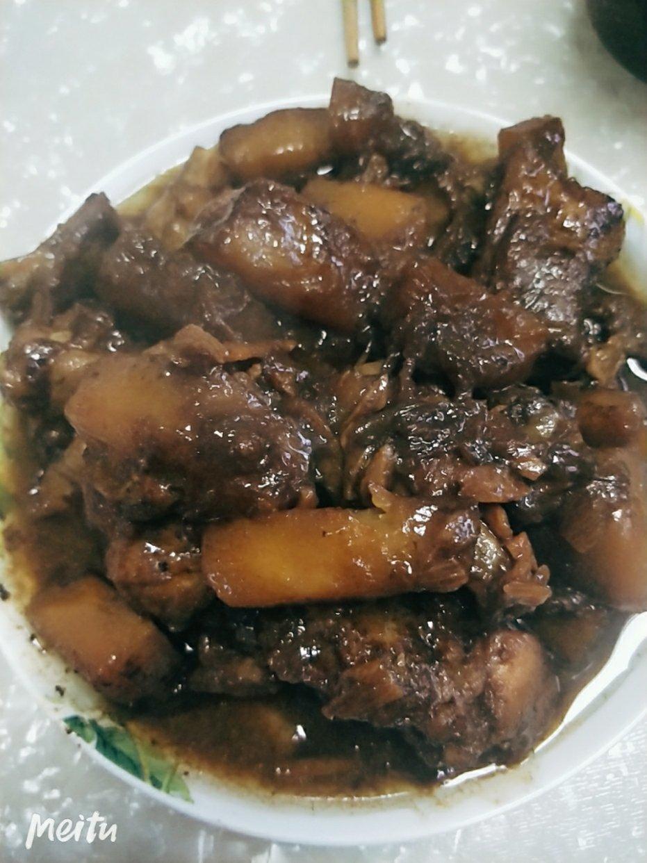 南瓜焖排骨
