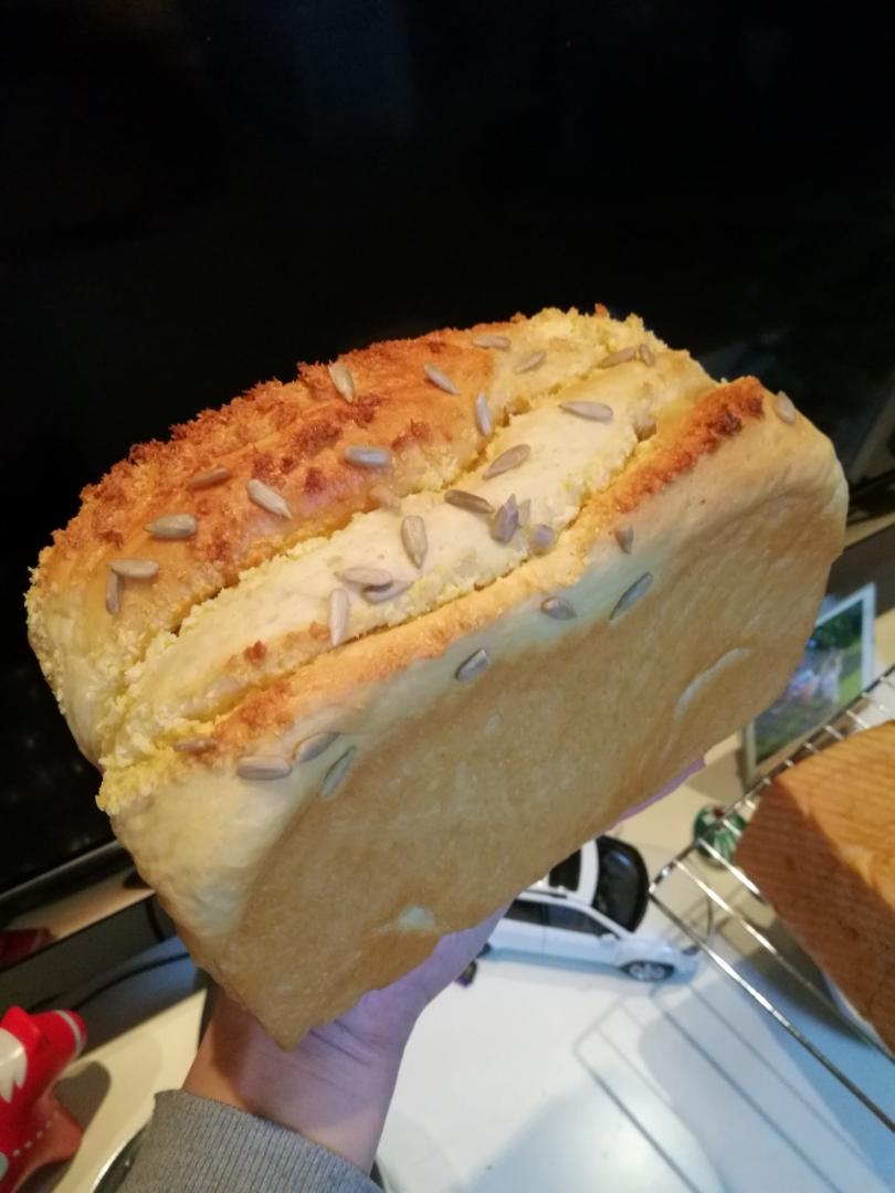 idada做的淡奶油吐司