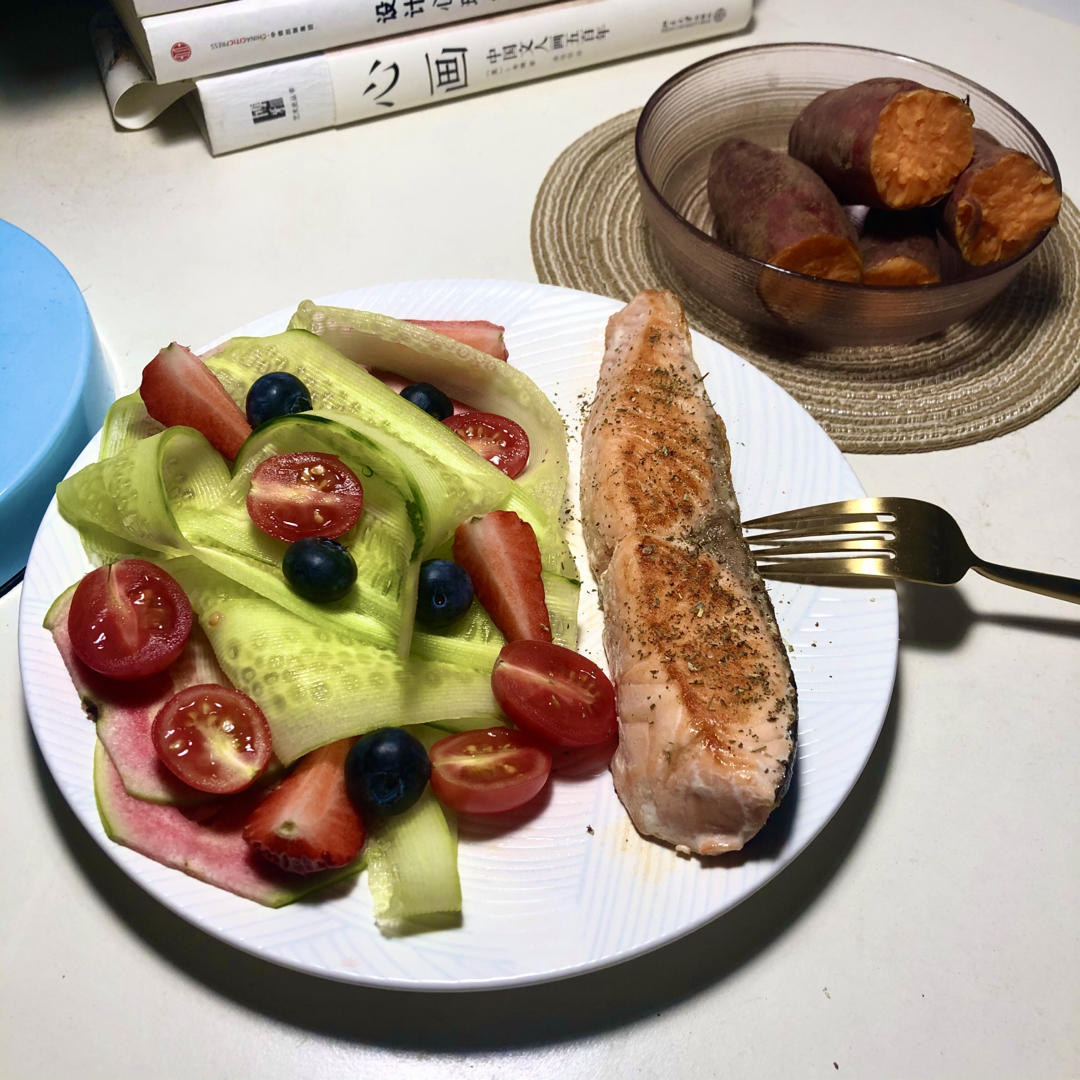 香煎三文鱼排（简单做法）