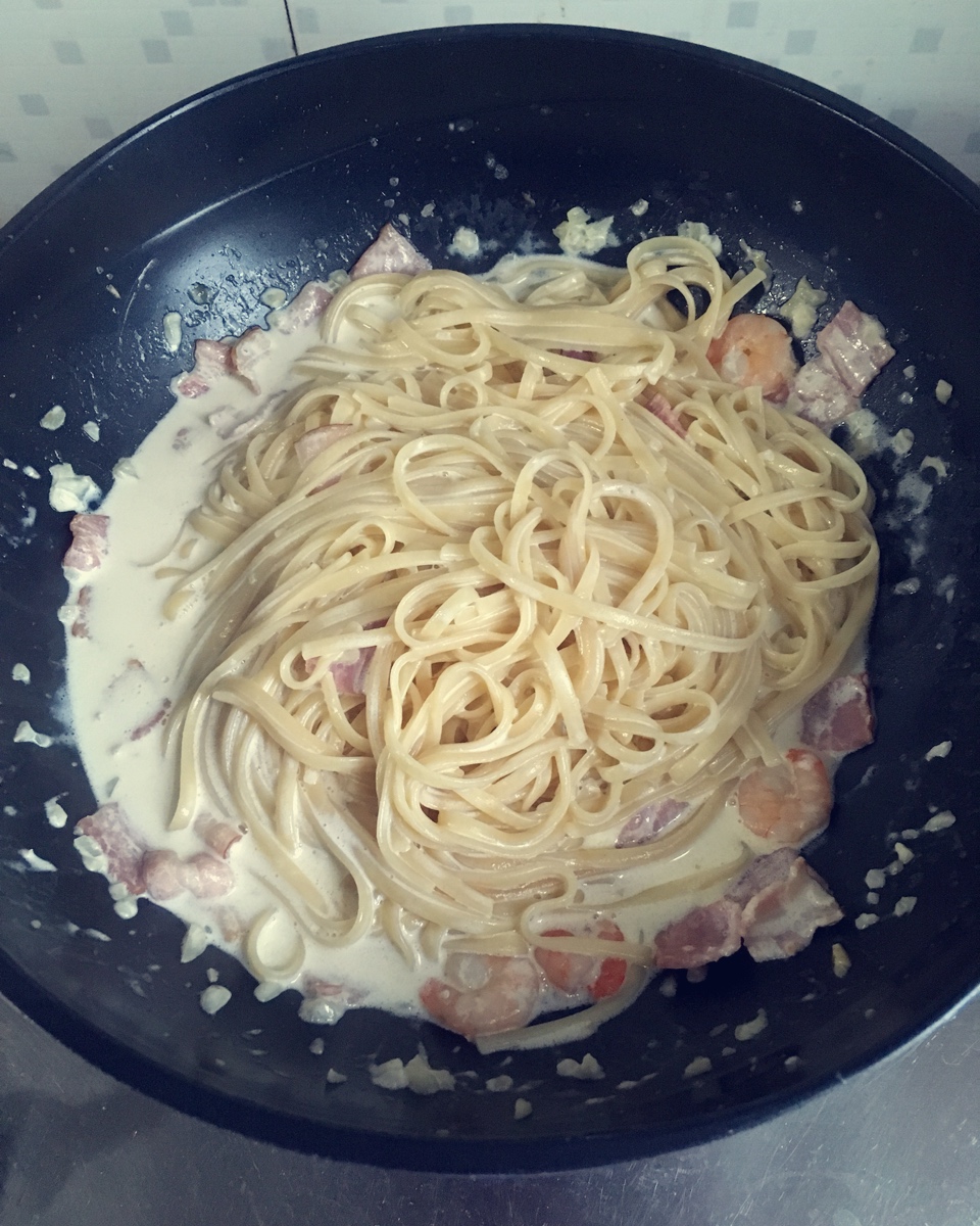 奶油培根意大利面（spaghetti）