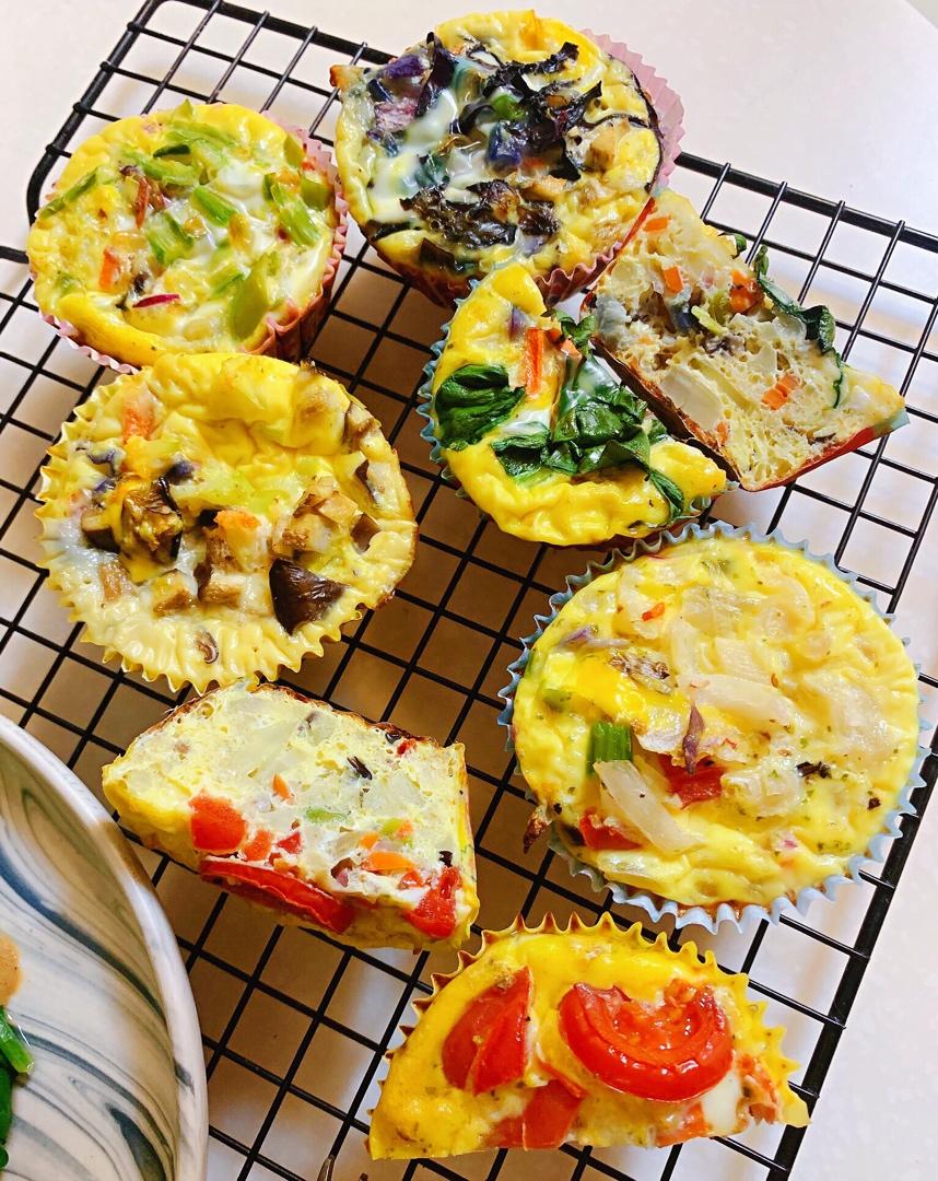 番茄菠菜鸡蛋麦芬