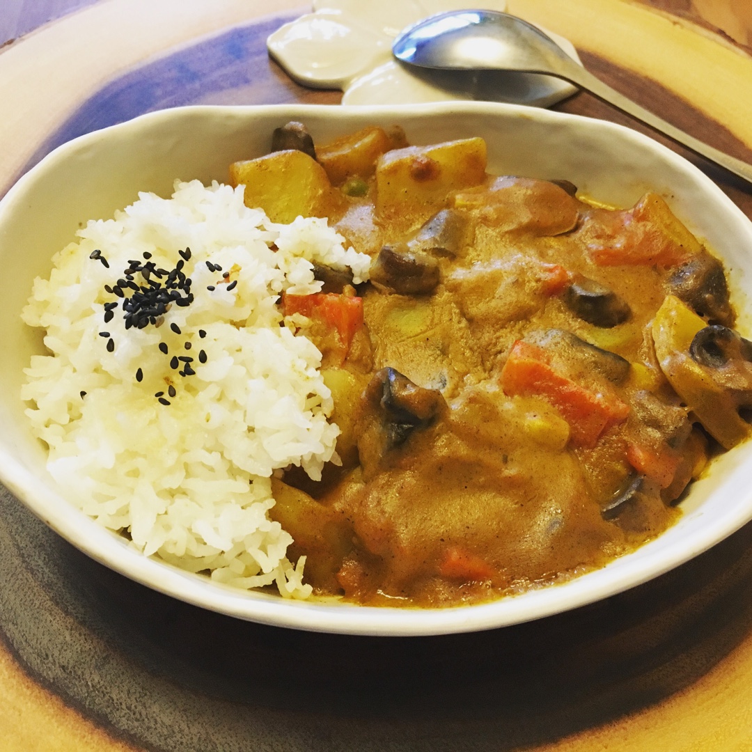 素咖喱饭