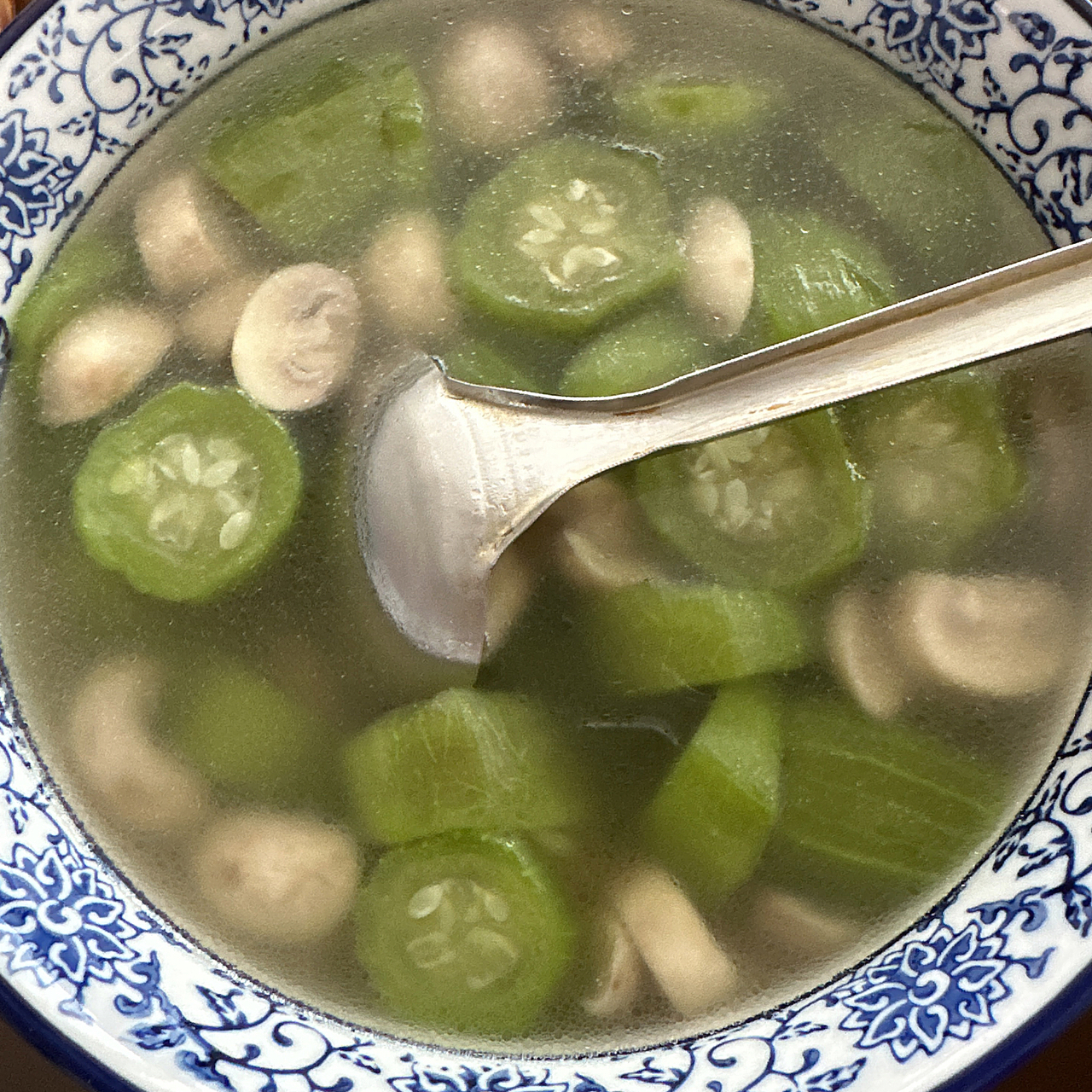 夏季十道素~副菜（一）~白蘑烩丝瓜
