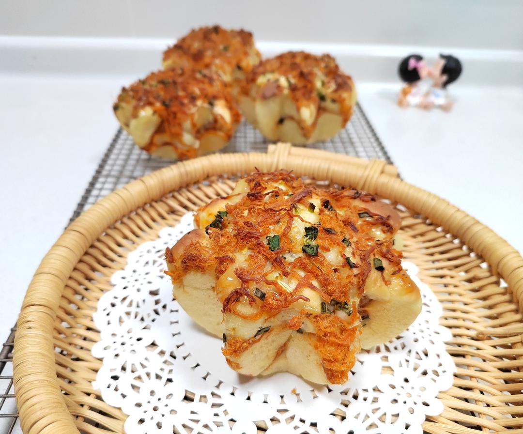肉松手撕面包—超软会爆浆的面包哟