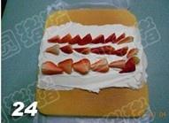 彩绘草莓蛋糕卷的做法 步骤24