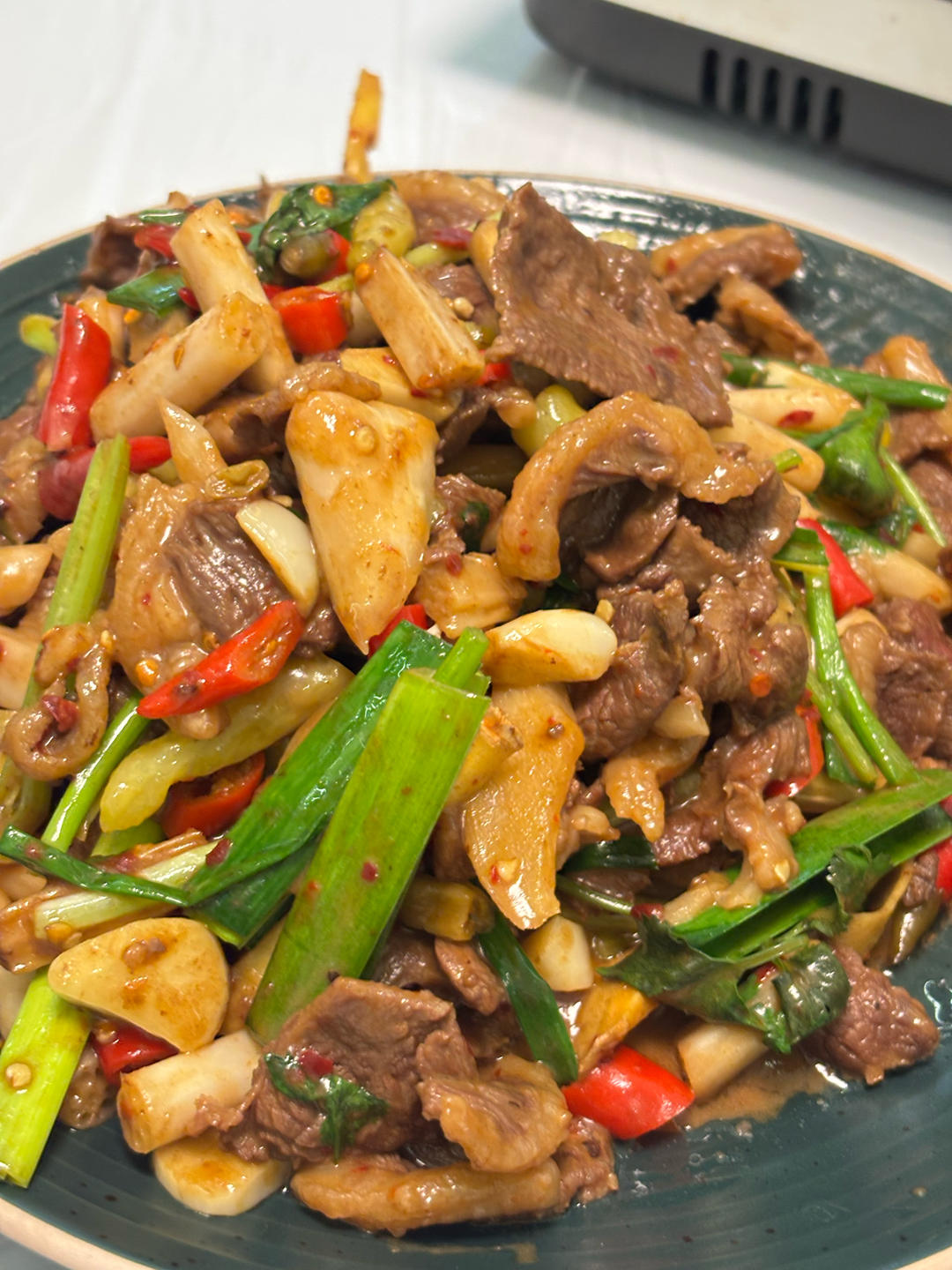 泡藕带炒牛肉（下饭菜）