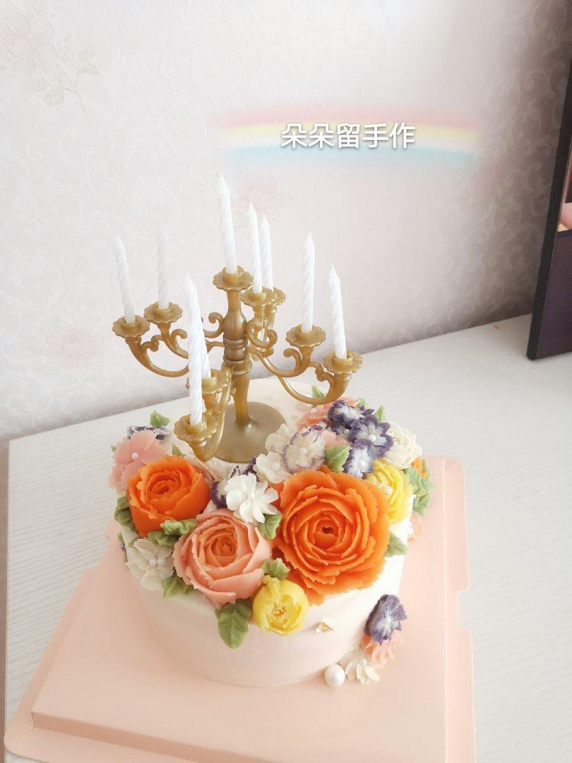 韩式裱花豆沙霜