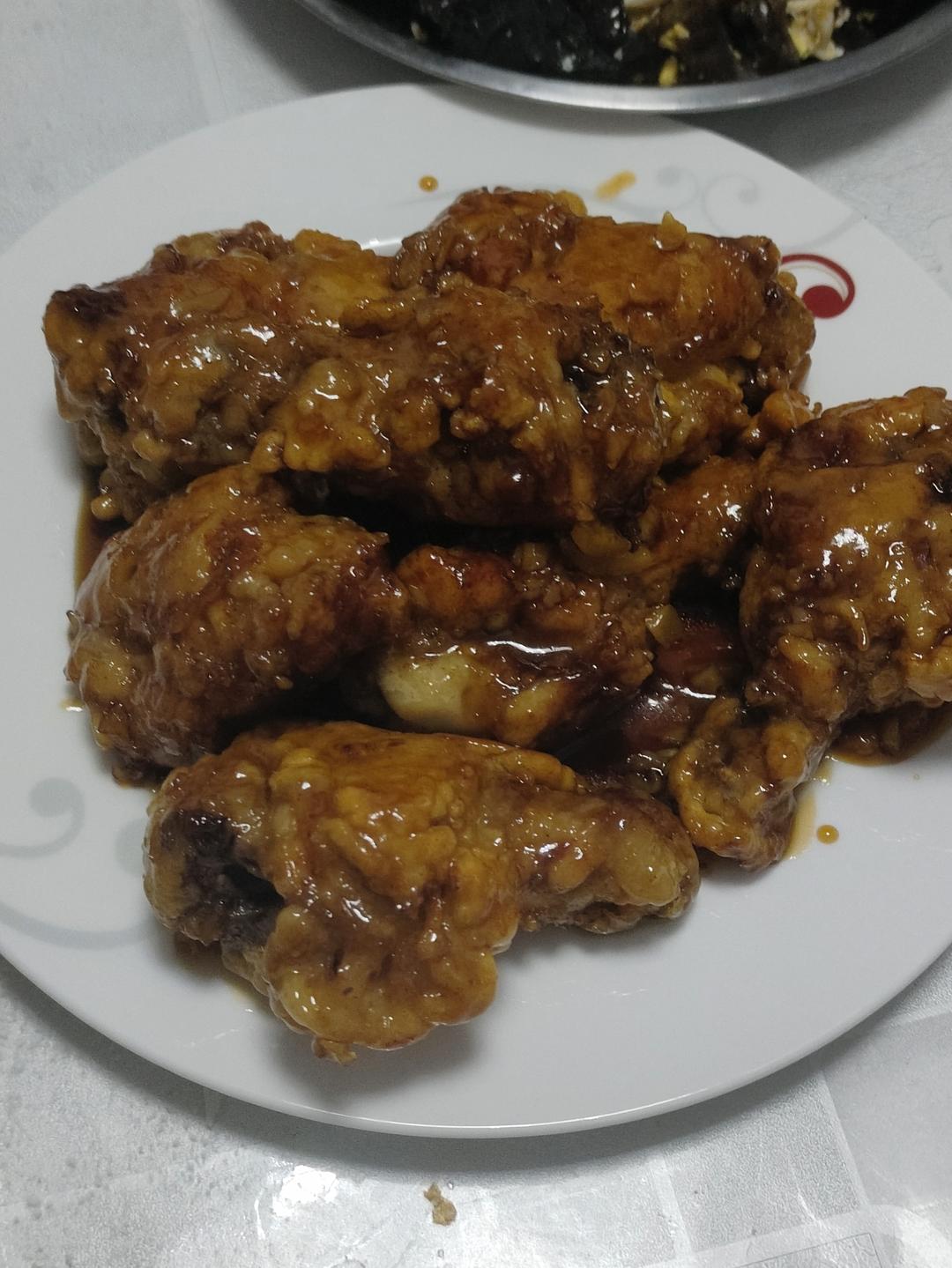 黄油蜂蜜蒜香鸡翅根