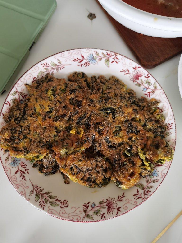 紫菜鸡蛋煎饼