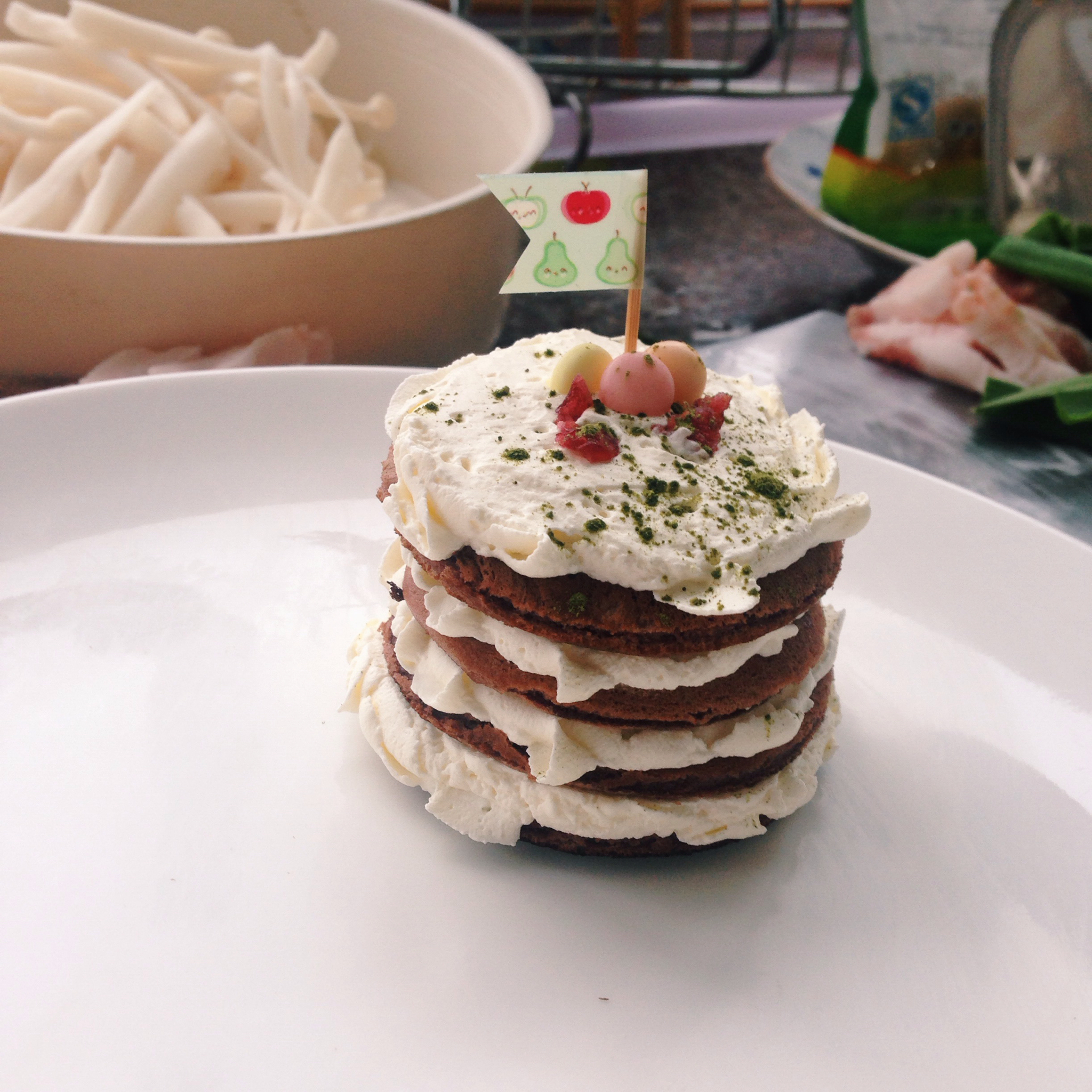 水果巧克力小蛋糕