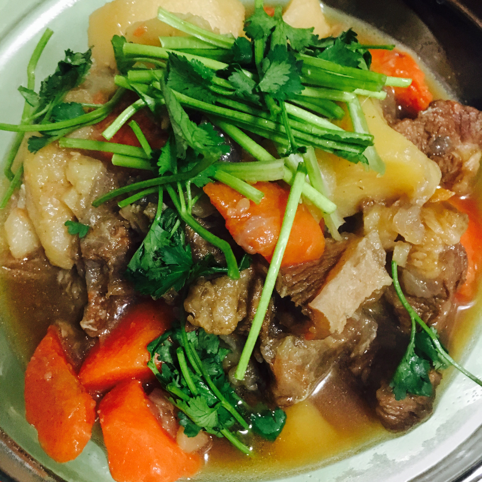 胡萝卜土豆烧牛腩
