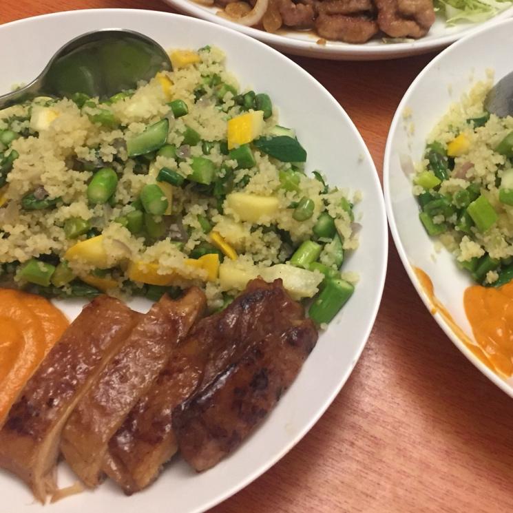 【食材包操作说明】时蔬煎鸡腿配中东小米