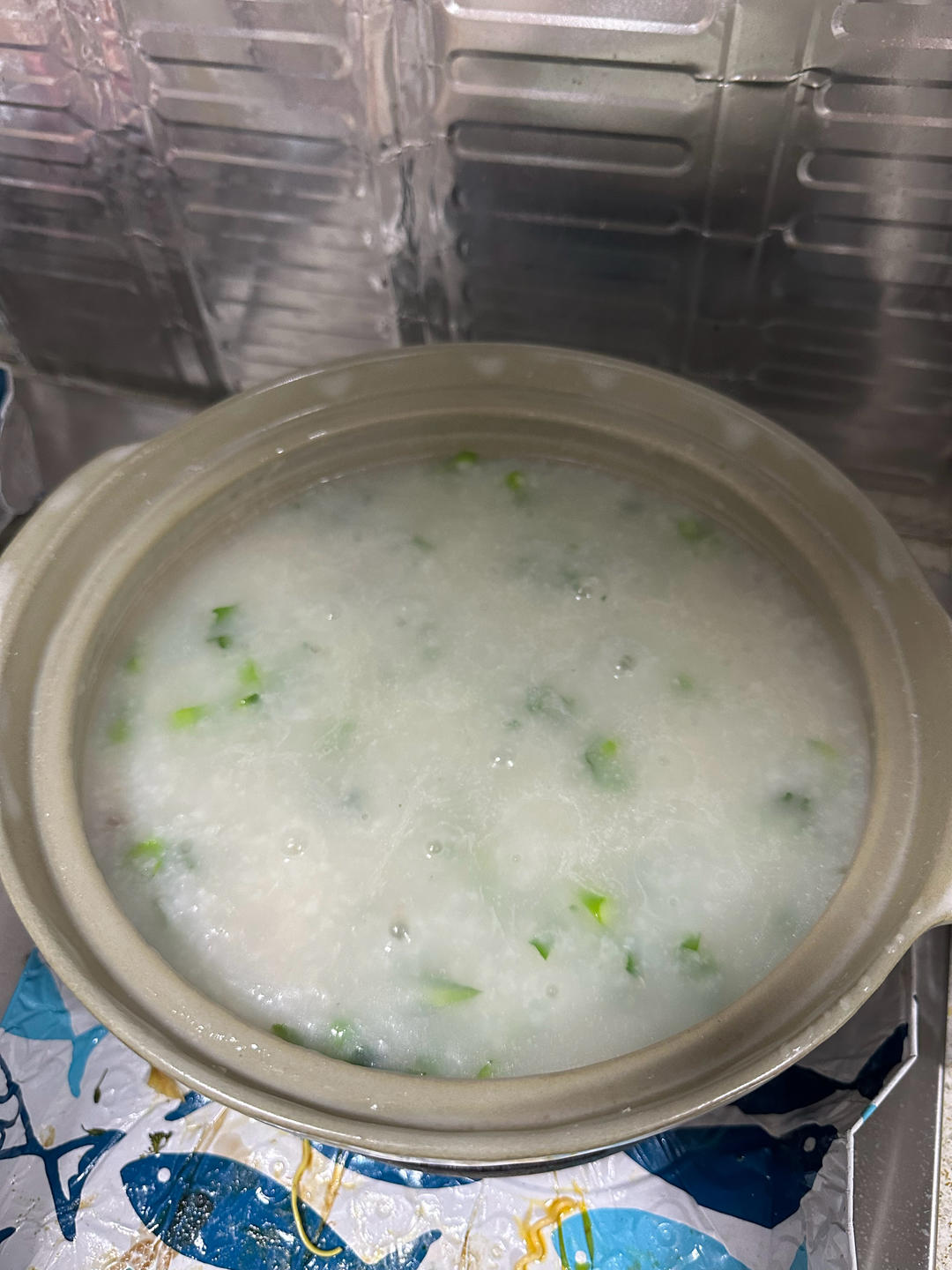 菜心瘦肉粥