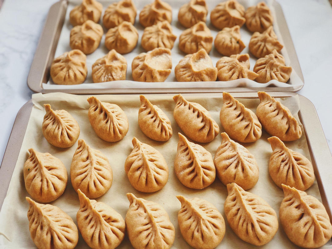 （减肥也能吃的饺子）『无油低脂100%黑全麦鸡肉水饺』