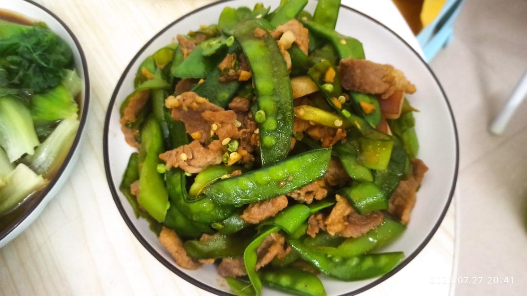 荷兰豆炒肉