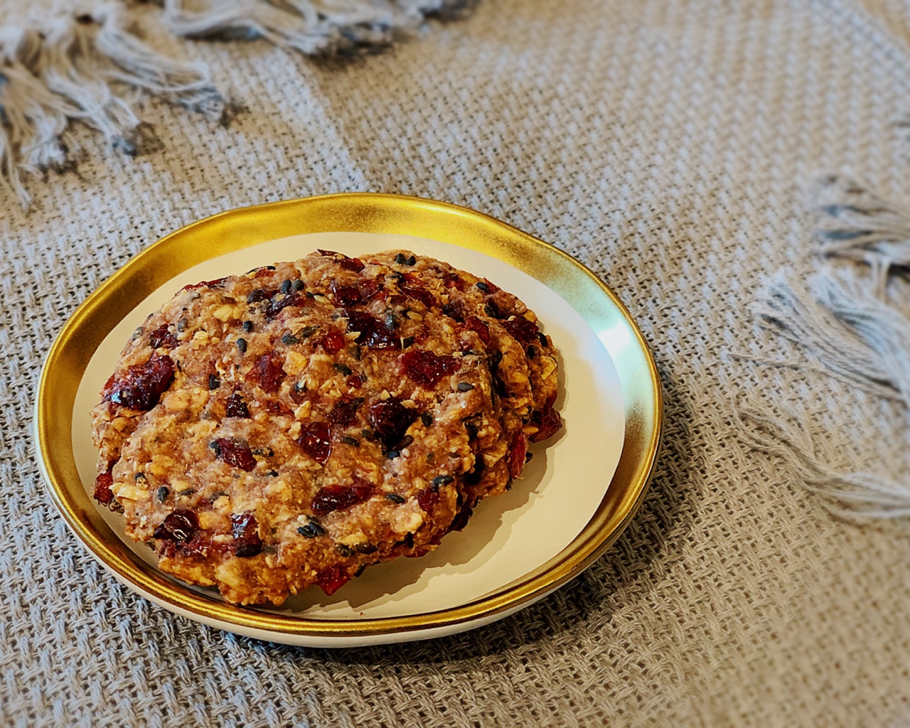 极简极美味之                                低卡燕麦大饼干的做法