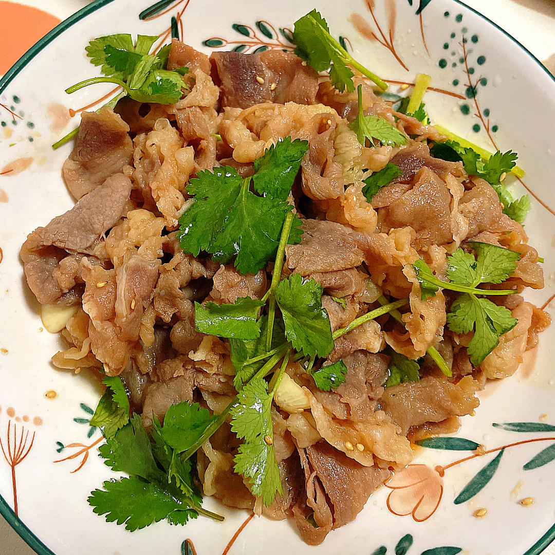 快手简单超美味！白灼香菜肥牛