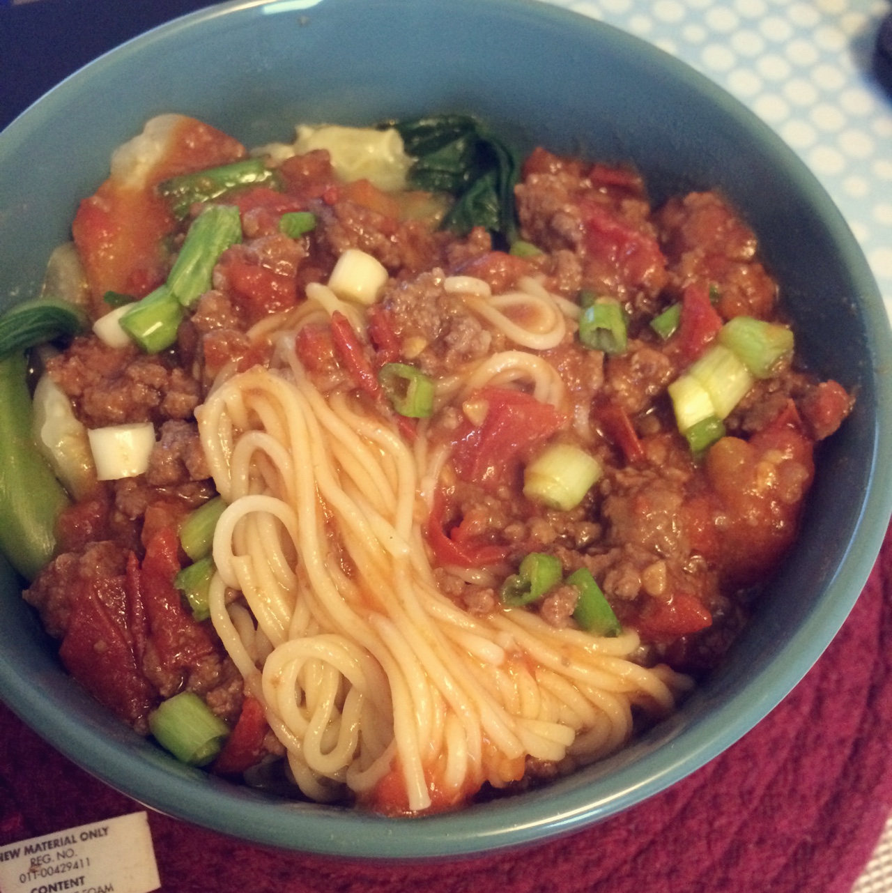 家常肉末面