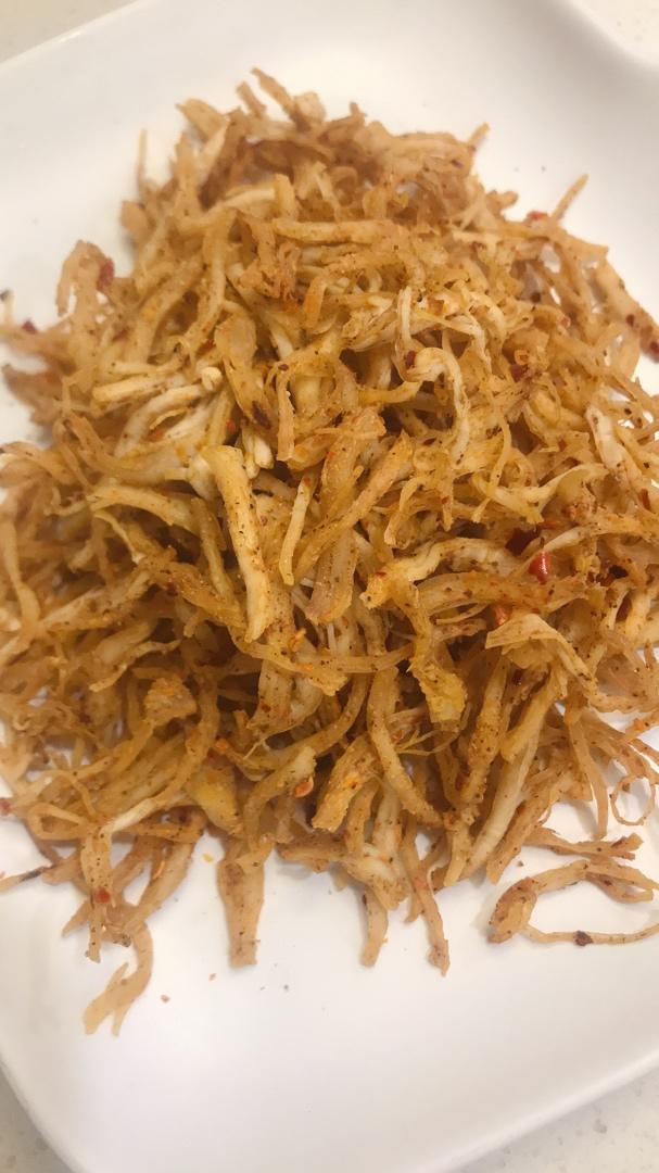 好吃不长胖的减脂零食：烤鸡肉丝