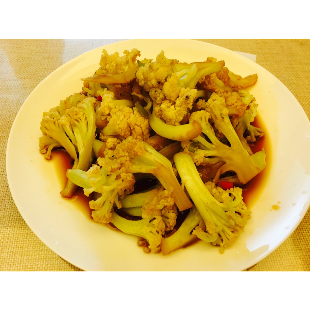 老丁的私房菜-干锅花菜