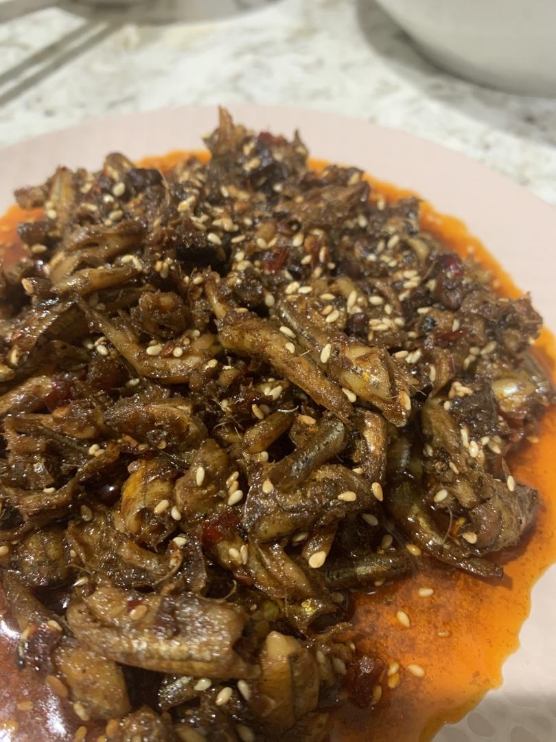 香辣蜜汁小鱼干