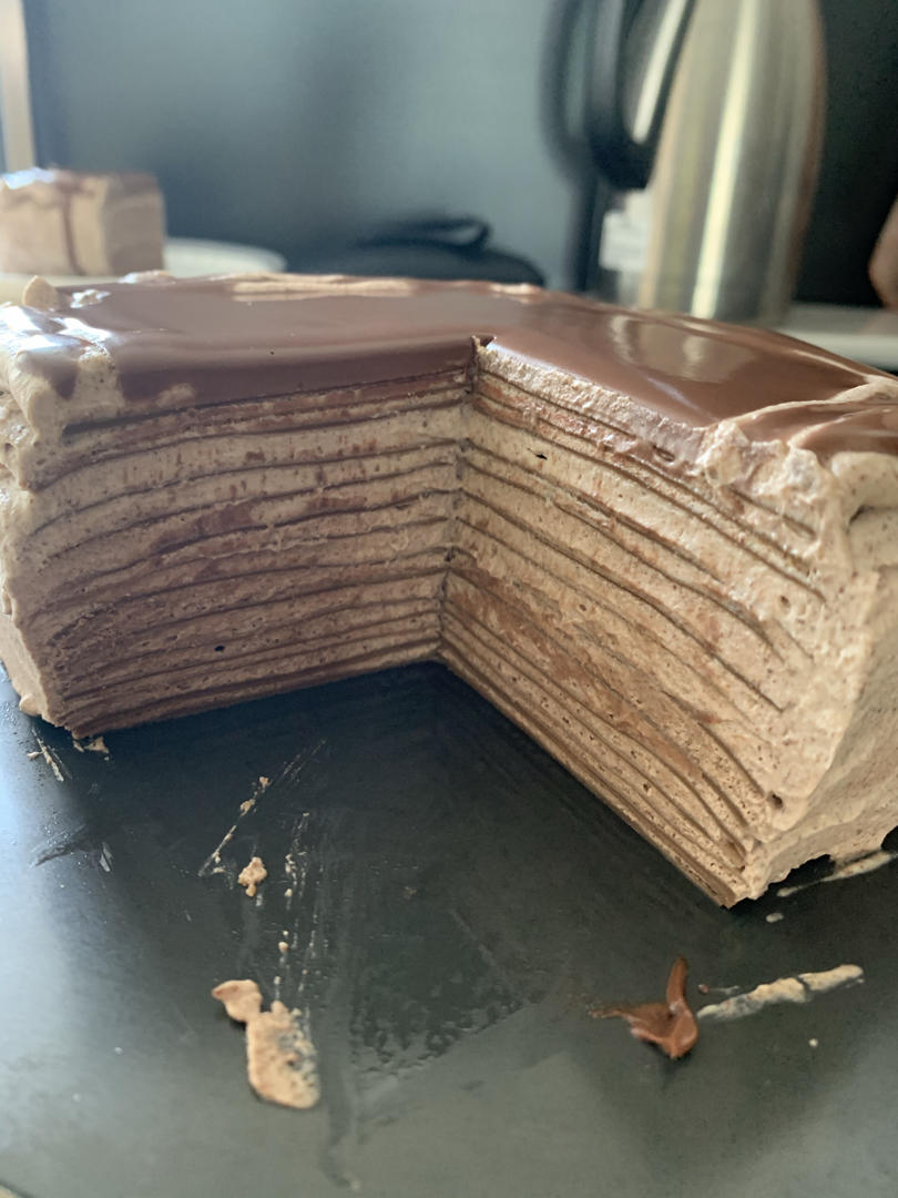 纵享丝滑🍫浓郁巧克力千层蛋糕滑又香
