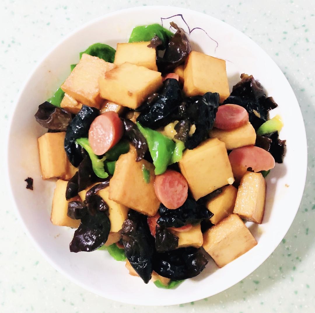 超好吃的素炒鱼豆腐（零失败率）快炒