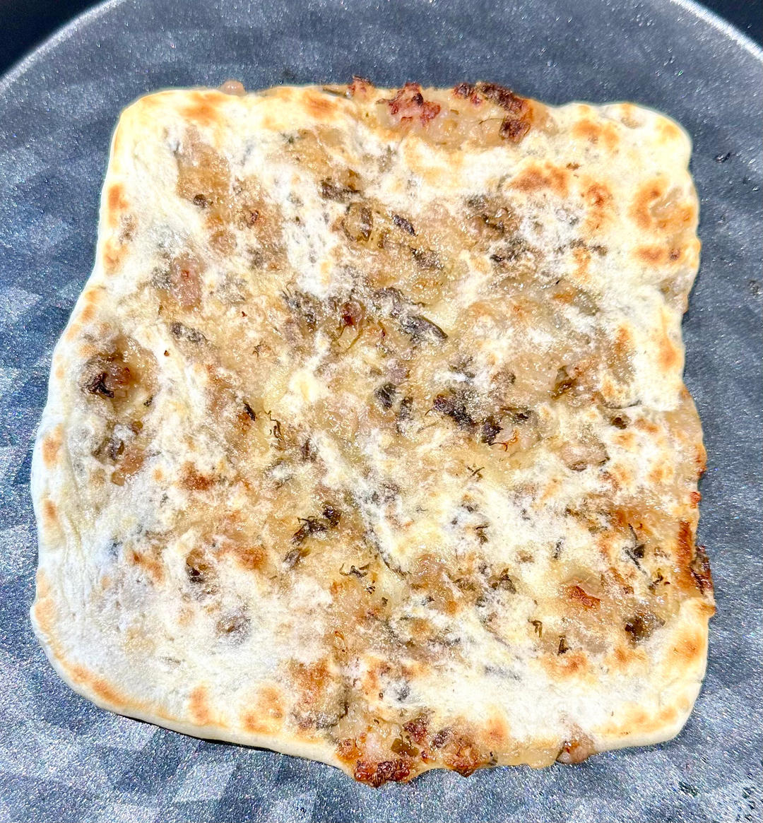 手不沾面做发面大饼