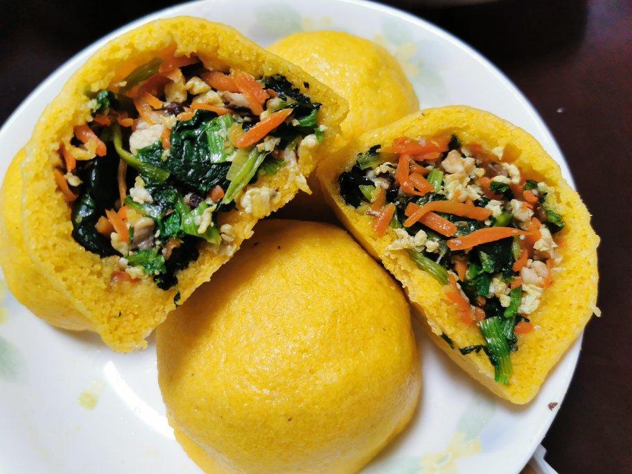 手残党也能做的玉米面菜团子