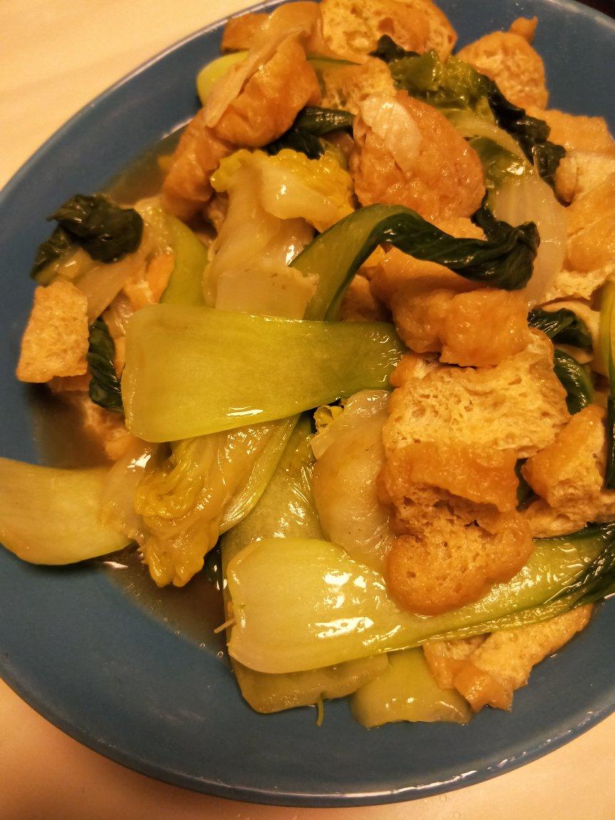 ㊙️🔥家常菜‼️蒜苗油豆腐‼️没有肉也下饭
