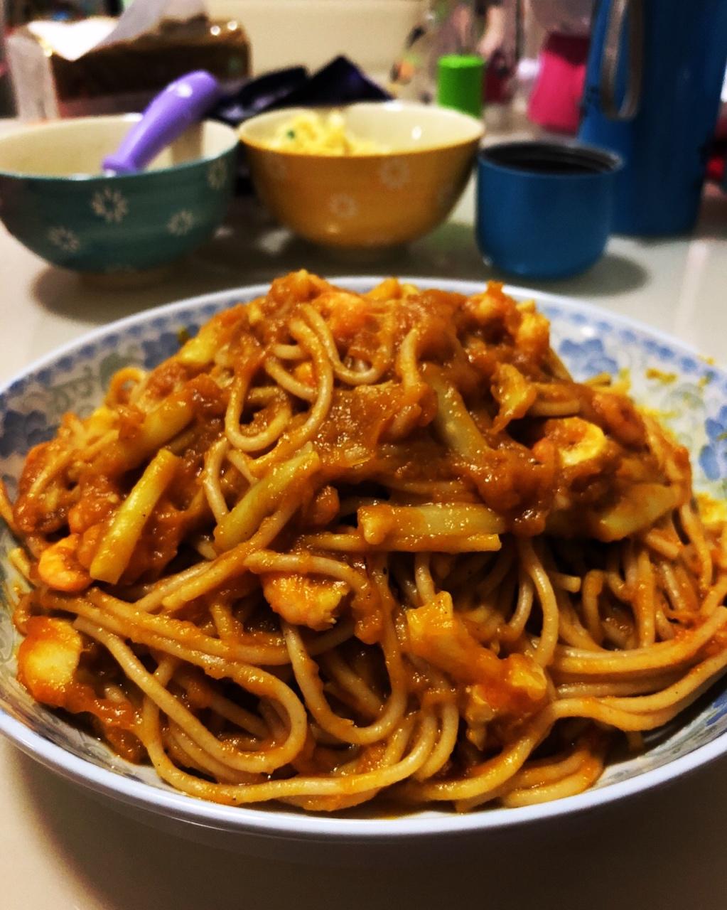 南瓜香肠意面