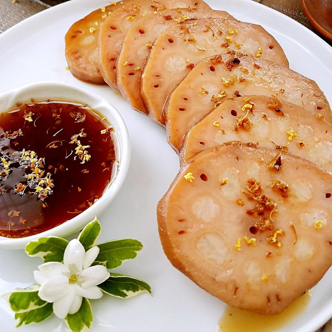 宠宠宝贝做的堂妈教你做桂花糯米藕