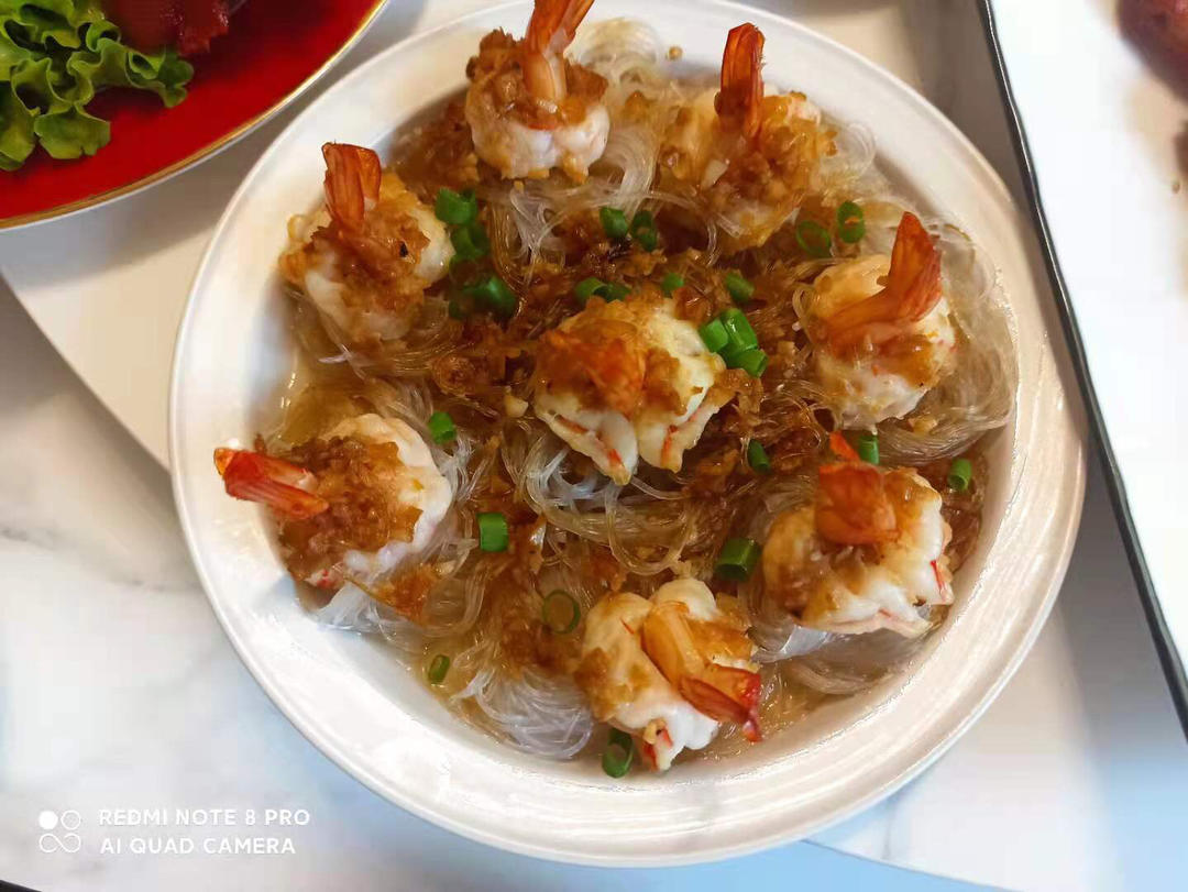 蒜蓉粉丝虾，富贵团圆蒜蓉凤尾虾，小白也能轻松做