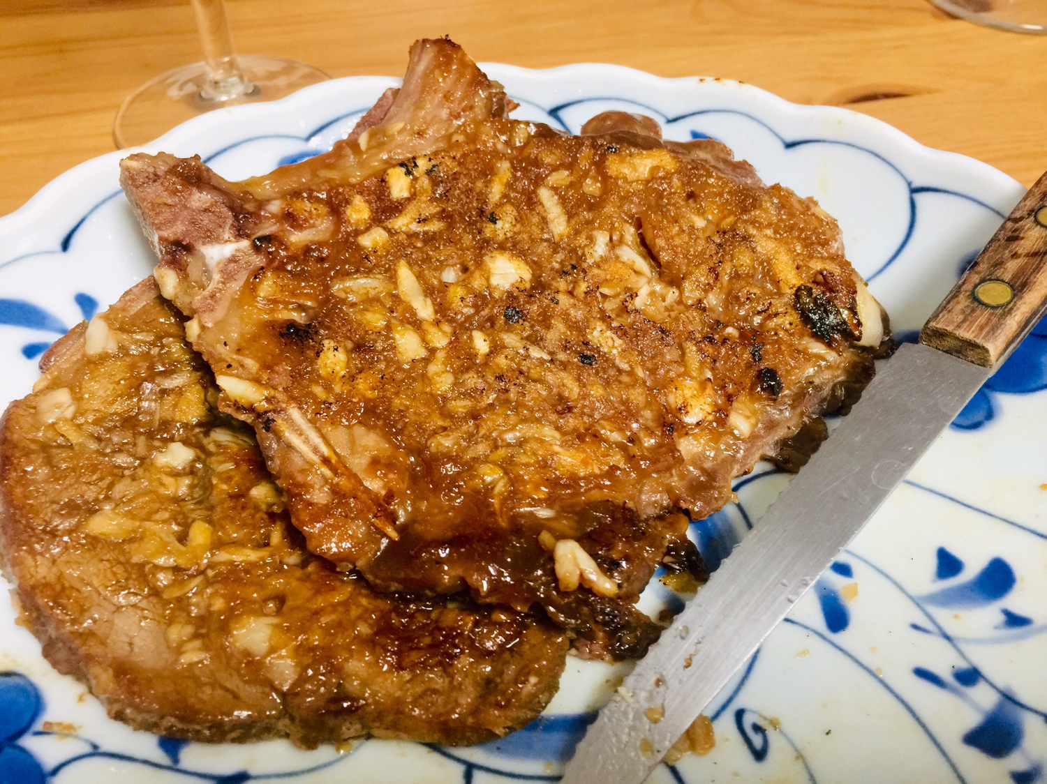 中餐51:  煎蒜味猪大排的做法