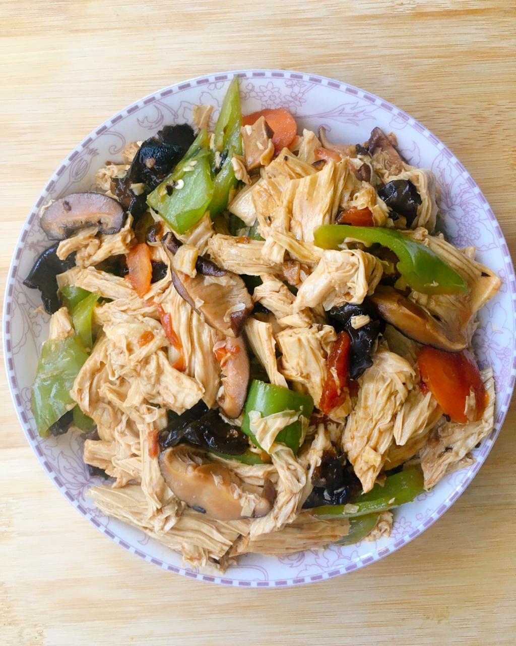 腐竹烧香菇