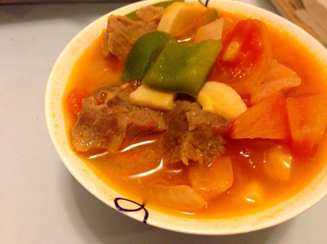 番茄蘑菇炖牛肉