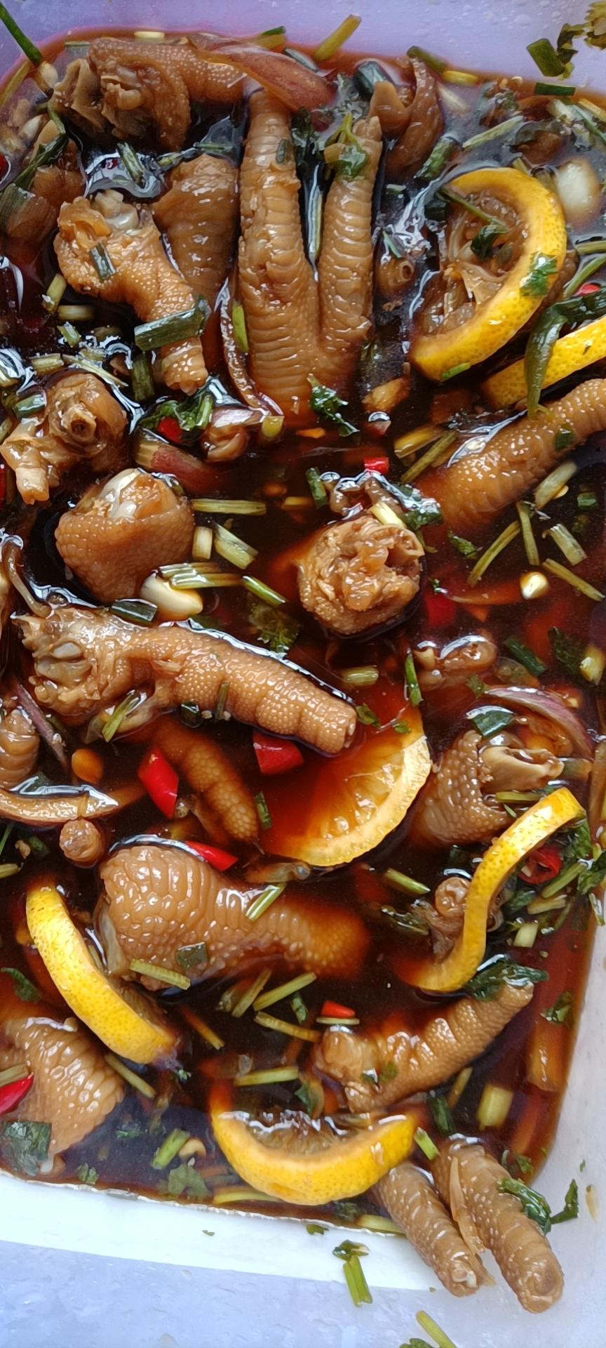 🍋柠檬百香果🌶️酸辣网红鸡爪