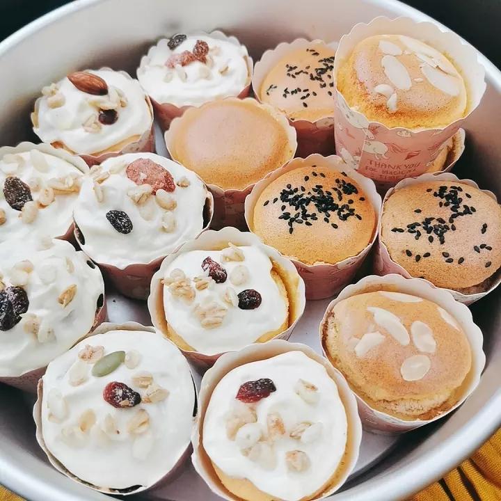 纸杯蛋糕 8寸戚风蛋糕的量