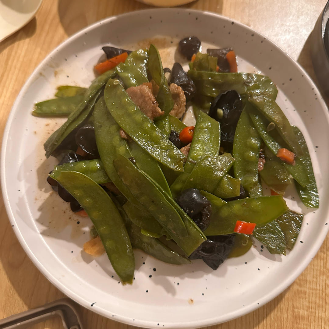 荷兰豆炒虾仁