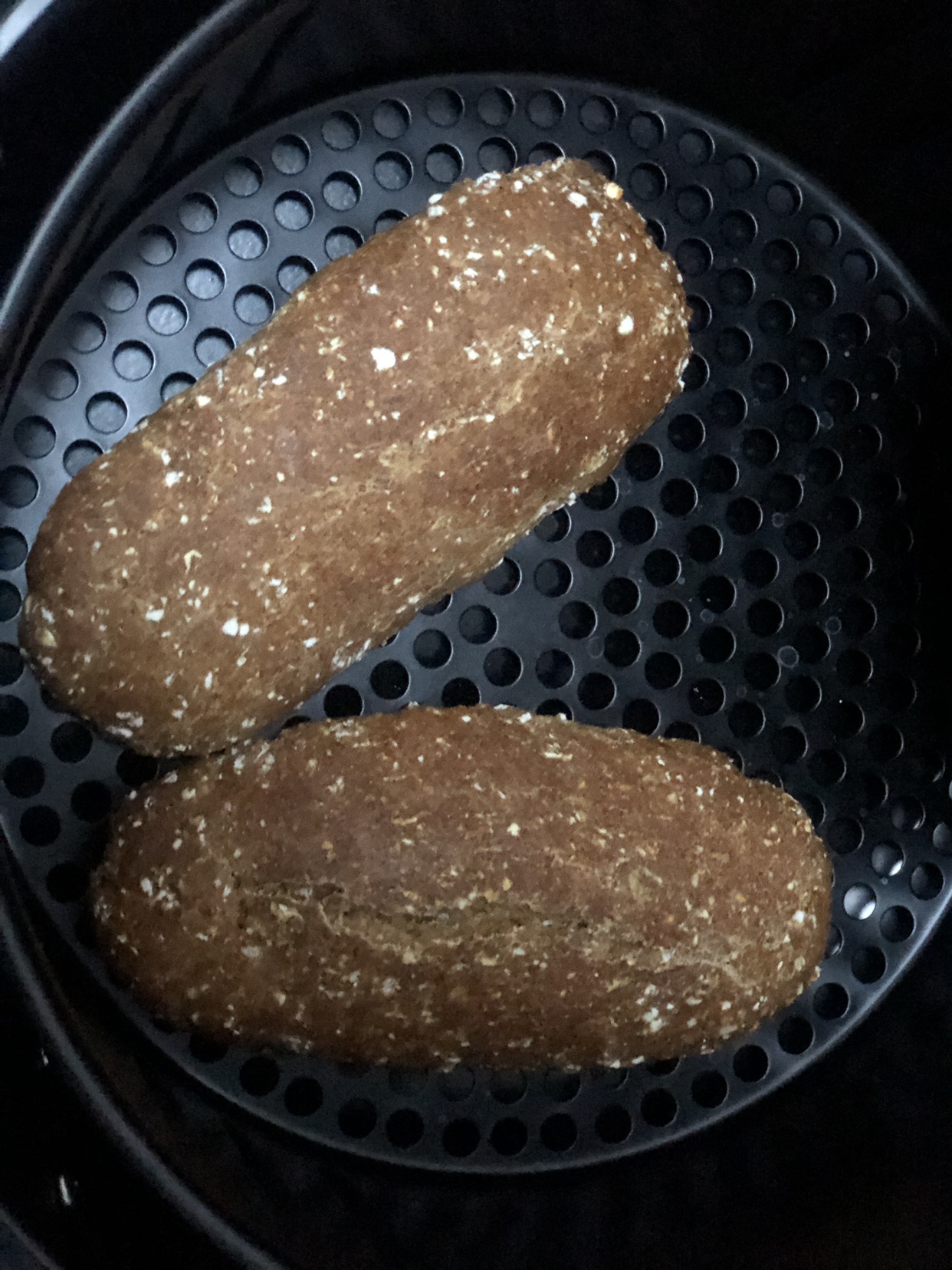 全麦燕麦包—减肥早餐 空气炸锅的做法 步骤6