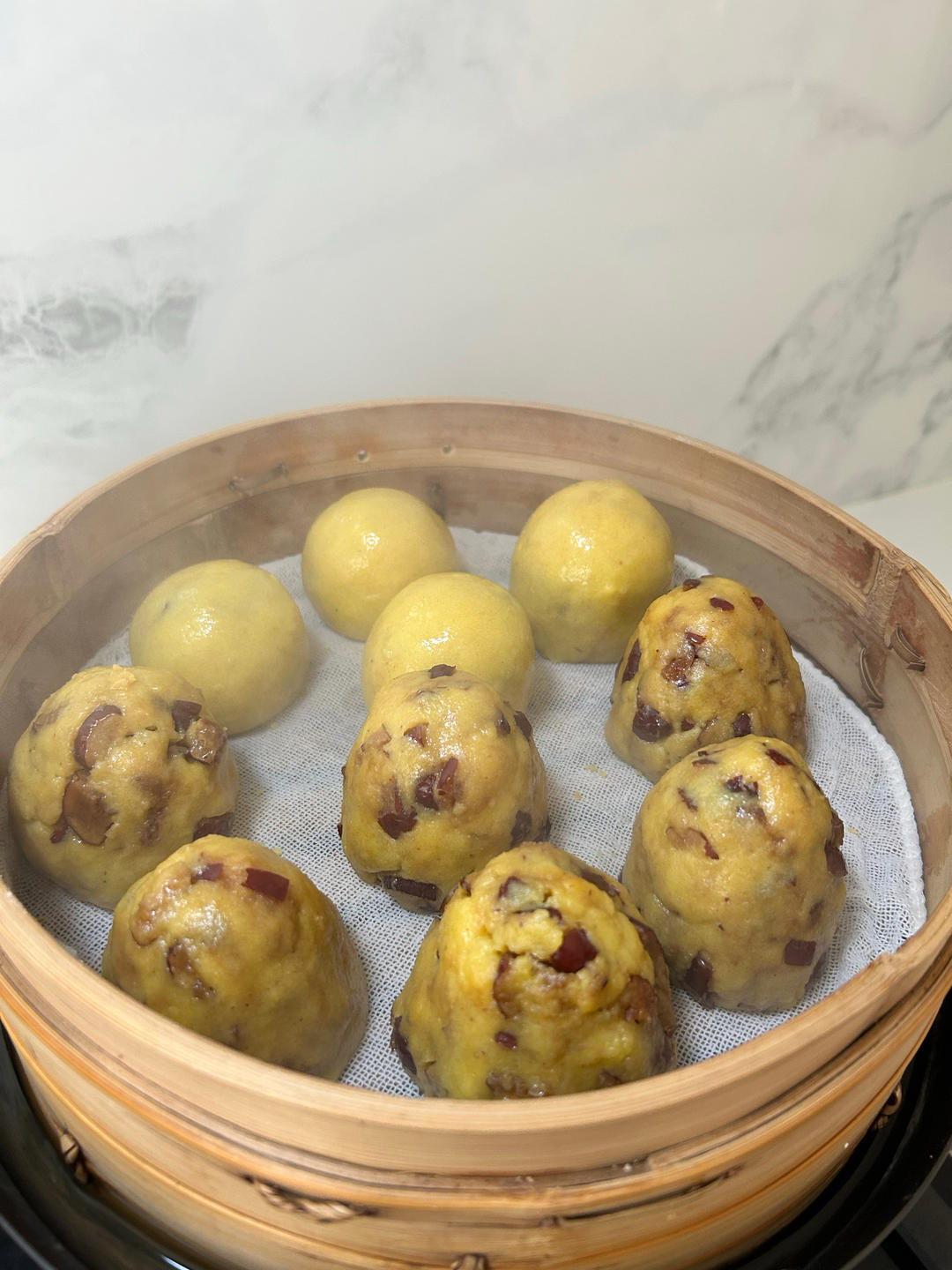 大黄米粘豆包