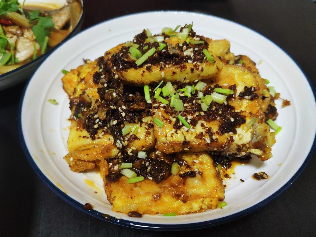香煎孜然豆腐