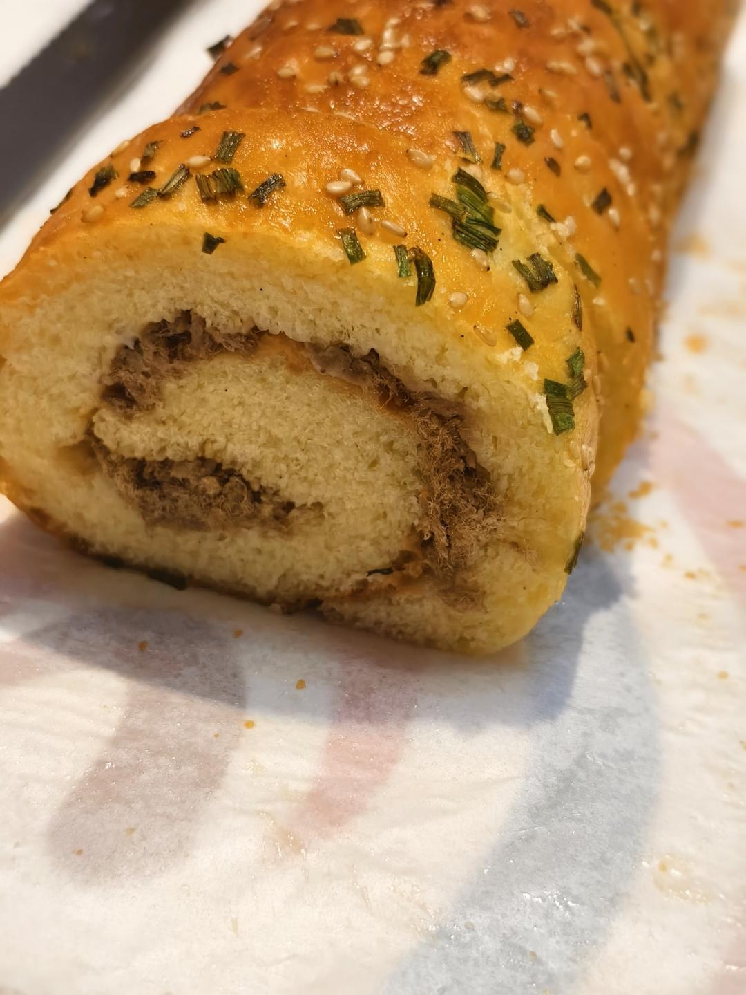 回忆的味道---肉松面包卷