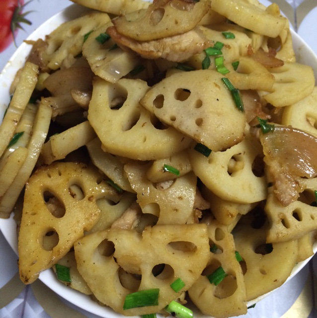 莲藕炒肉片