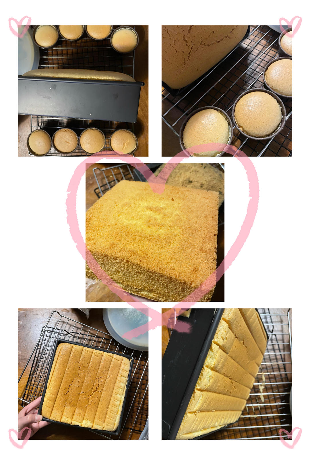 超详细8寸方形戚风蛋糕（三能12英寸正方形硬模）