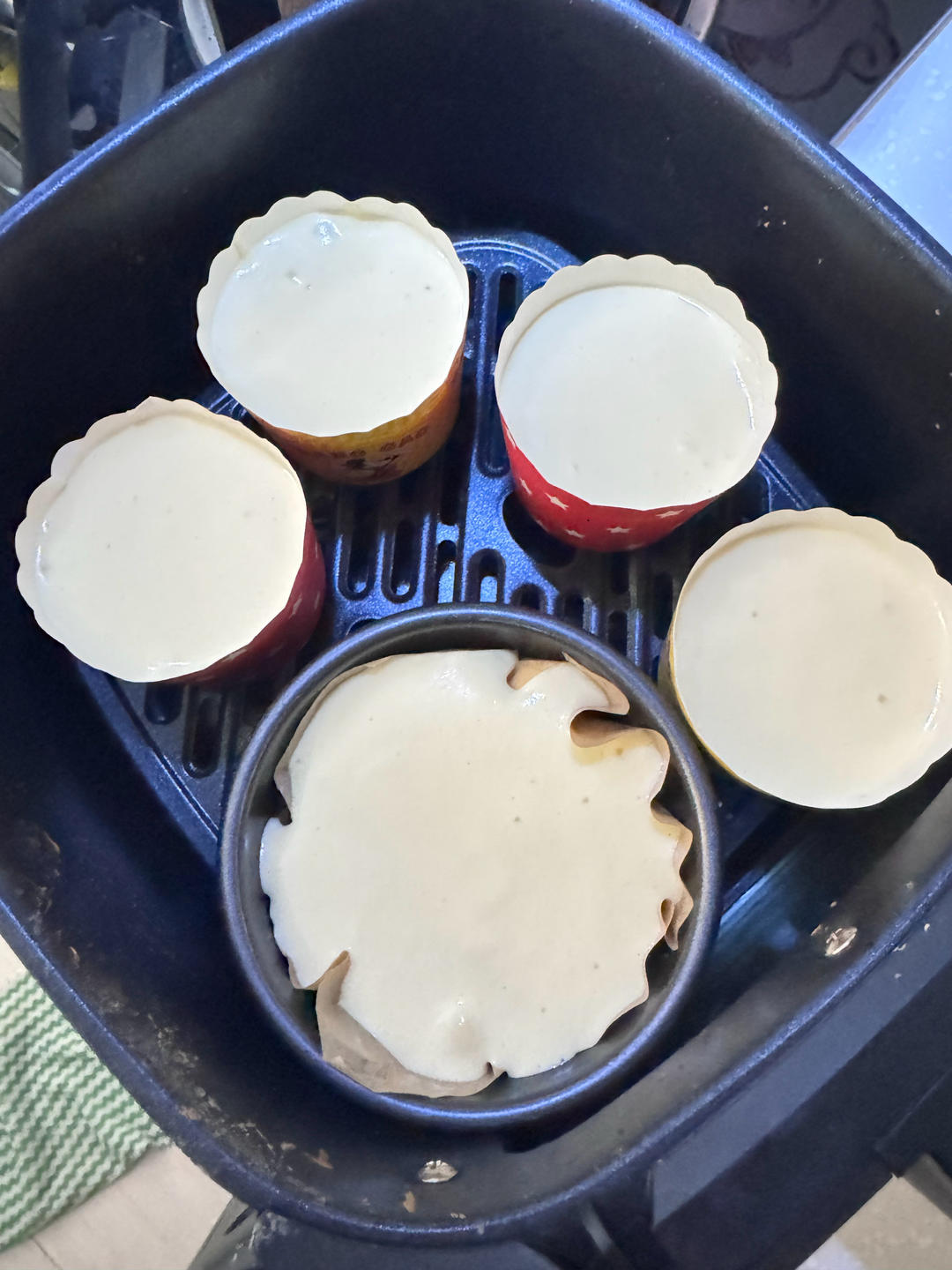 空气炸锅纸杯戚风蛋糕