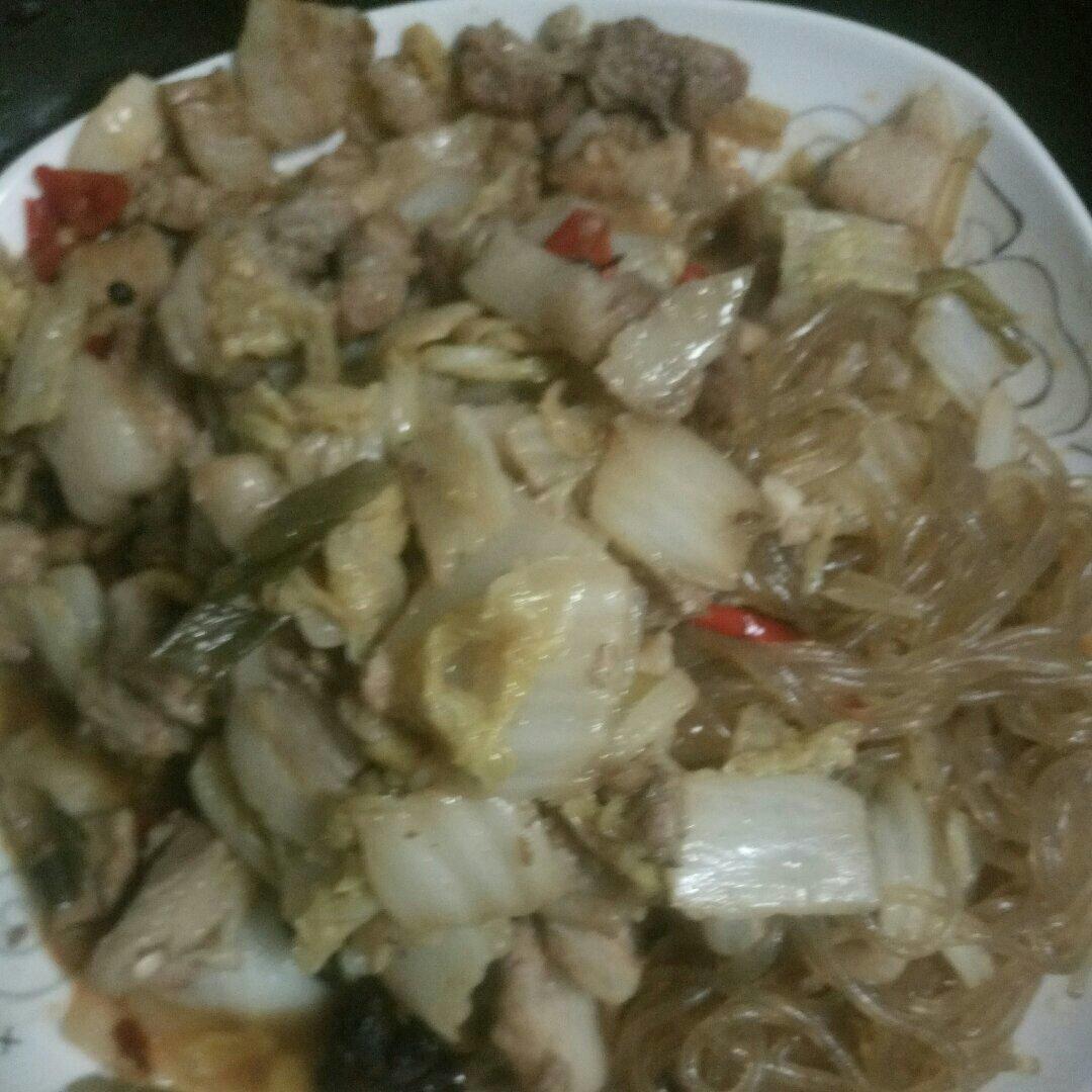 大白菜五花肉炖粉条