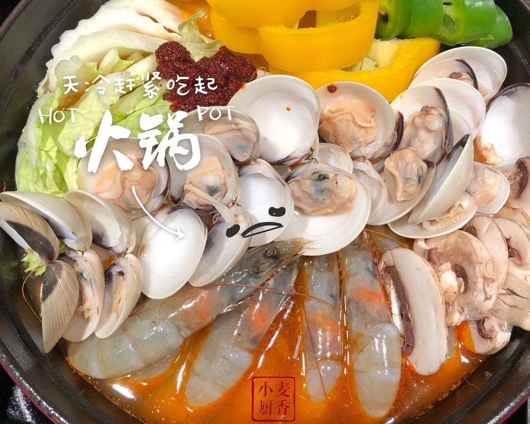 韩式海鲜豆腐锅