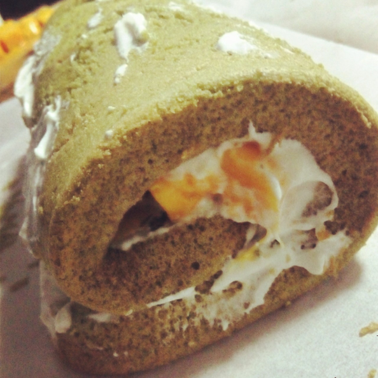 抹茶戚风蛋糕卷