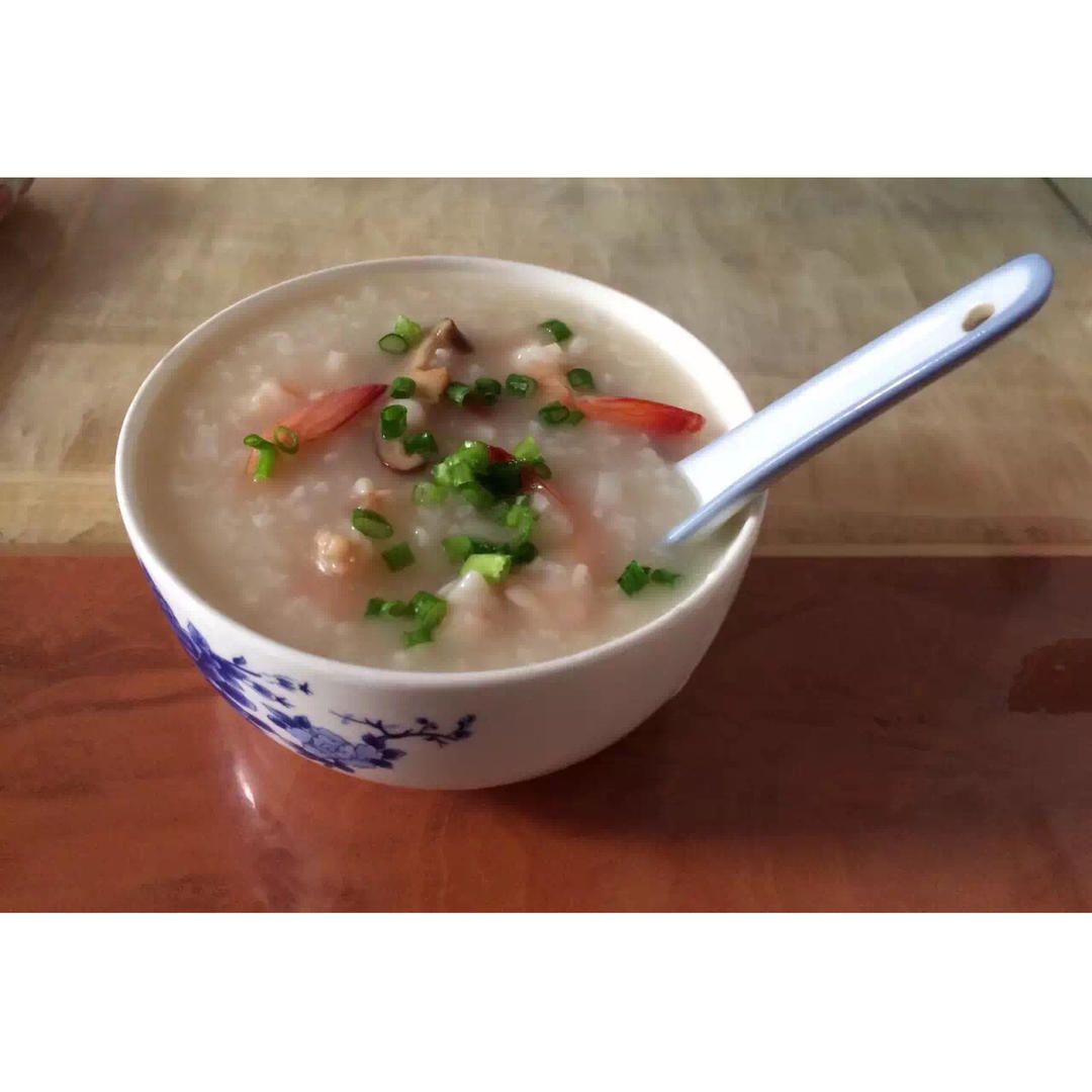 蔬菜虾仁粥